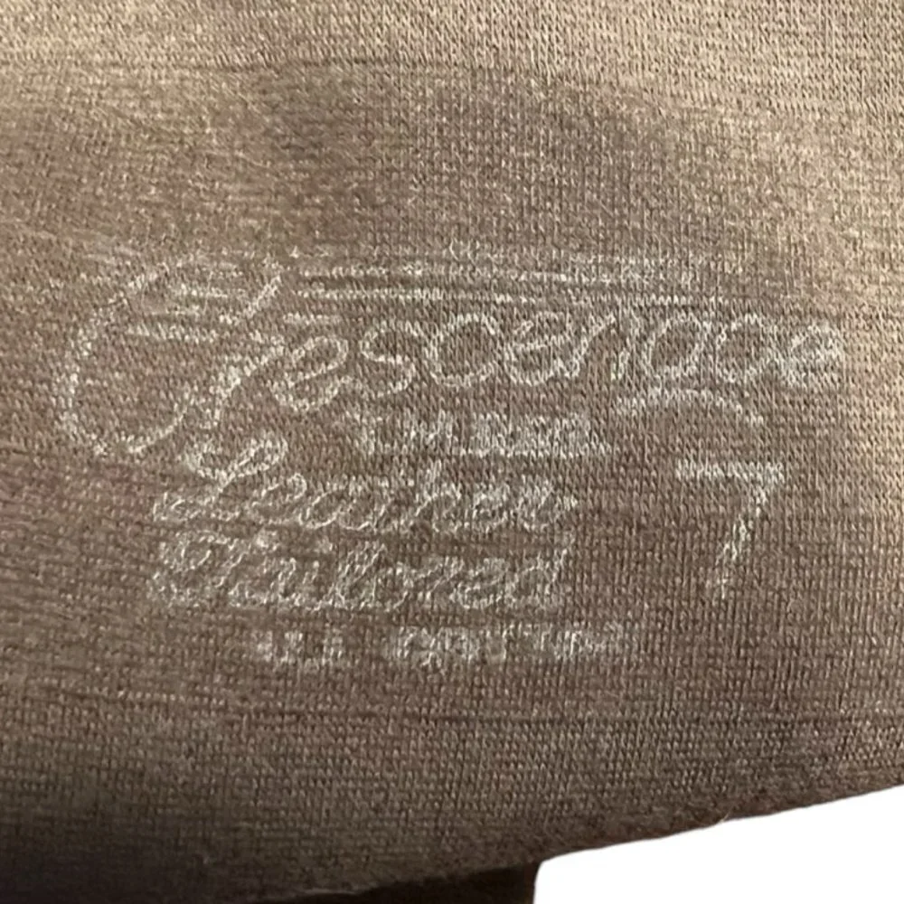 CRESCENDOE Vintage Driving Gloves Taupe Suede Size 7​​​​​